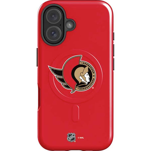 NHL Ottawa Senators Solid Background iPhone 16 Magsafe Impact Case