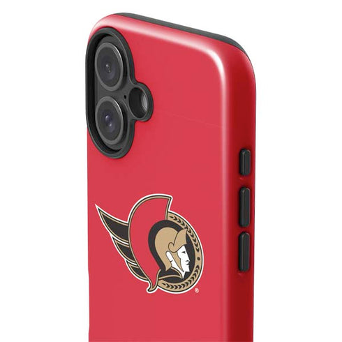 NHL Ottawa Senators Solid Background iPhone 16 Plus Impact Case
