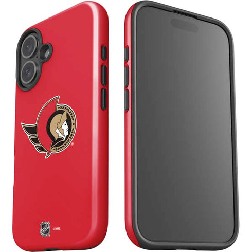 NHL Ottawa Senators Solid Background iPhone 16 Plus Impact Case