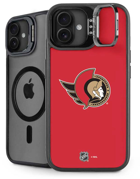 NHL Ottawa Senators Solid Background iPhone 16 Plus Kickstand Case