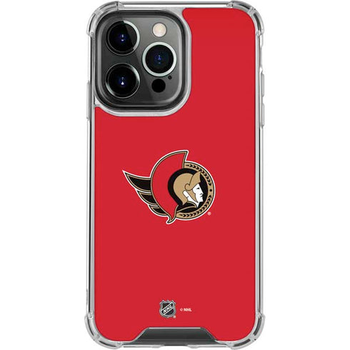 NHL Ottawa Senators Solid Background iPhone 16 Pro Clear Case