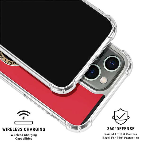 NHL Ottawa Senators Solid Background iPhone 16 Pro Max Clear Case