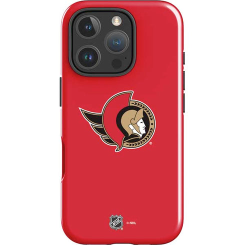 NHL Ottawa Senators Solid Background iPhone 16 Pro Max Impact Case