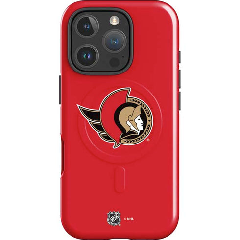 NHL Ottawa Senators Solid Background iPhone 16 Pro Max Magsafe Impact Case