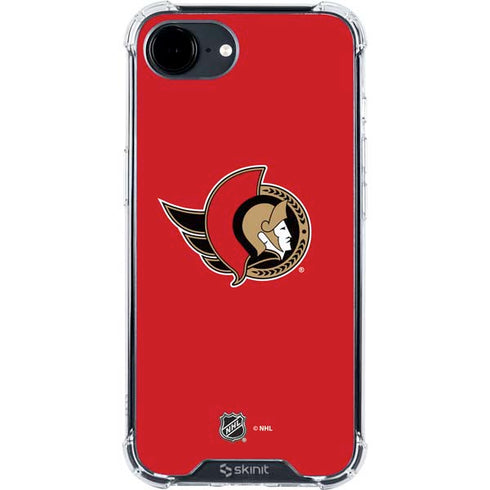 NHL Ottawa Senators Solid Background iPhone 16e Clear Case