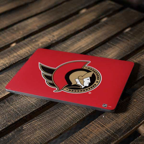 NHL Ottawa Senators Solid Background Apple MacBook Air Skin