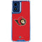 NHL Ottawa Senators Solid Background Moto G 5G (2024) Clear Case