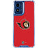 NHL Ottawa Senators Solid Background Moto G 5G (2024) Clear Case