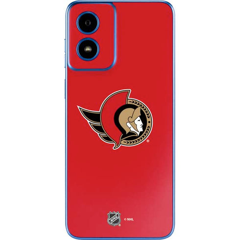 NHL Ottawa Senators Solid Background Moto G Play 4G (2024) Skin