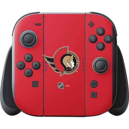 NHL Ottawa Senators Solid Background Nintendo Switch 2 (2025) with Joy-Con Skin