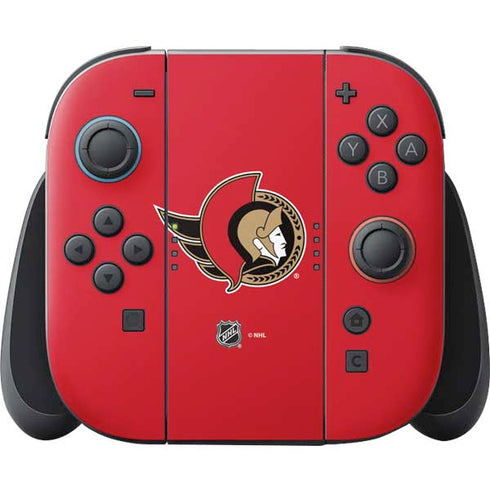 NHL Ottawa Senators Solid Background Nintendo Skins