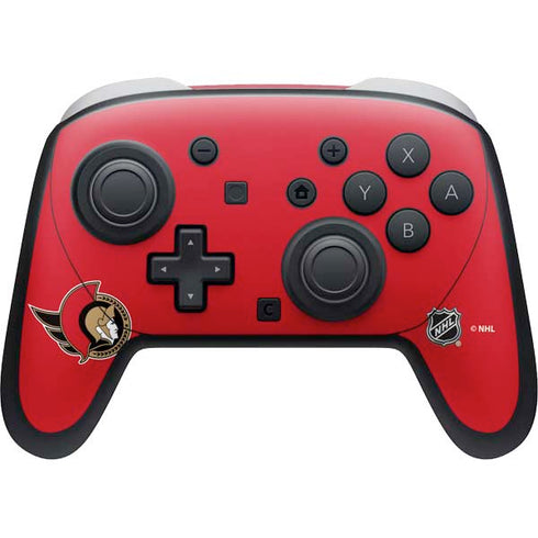 NHL Ottawa Senators Solid Background Nintendo Skins