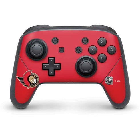 NHL Ottawa Senators Solid Background Nintendo Skins