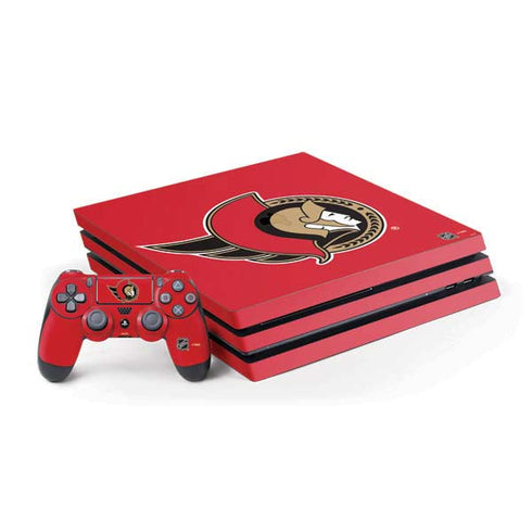 NHL Ottawa Senators Solid Background PlayStation PS4 Skins