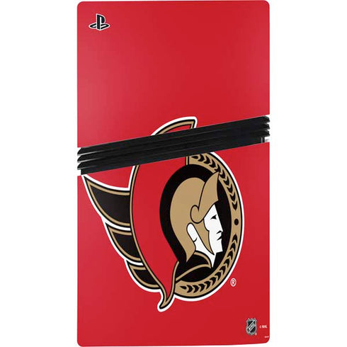 NHL Ottawa Senators Solid Background PS5 Pro Console Skin