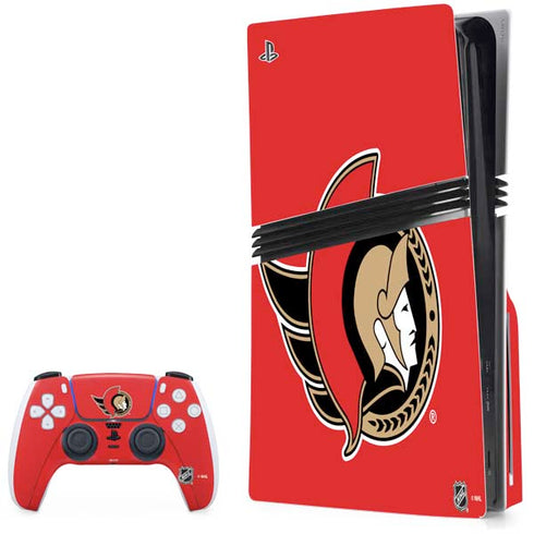 NHL Ottawa Senators Solid Background PlayStation PS5 Skins