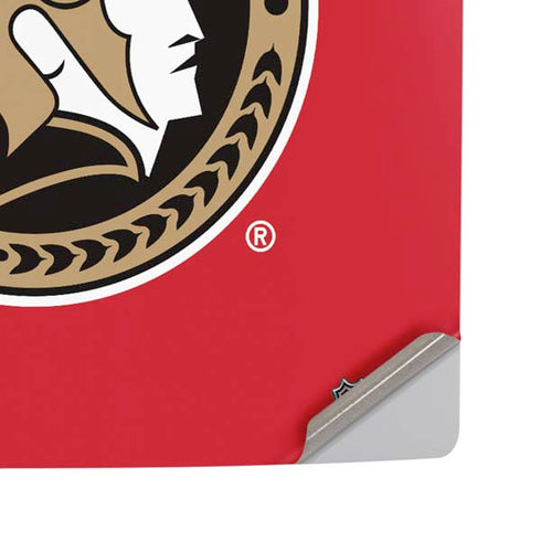 NHL Ottawa Senators Solid Background PS5 Pro Disk Console Skin