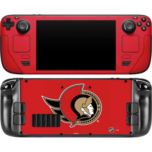 NHL Ottawa Senators Solid Background Steam Deck Handheld Gaming Computer OLED Skin
