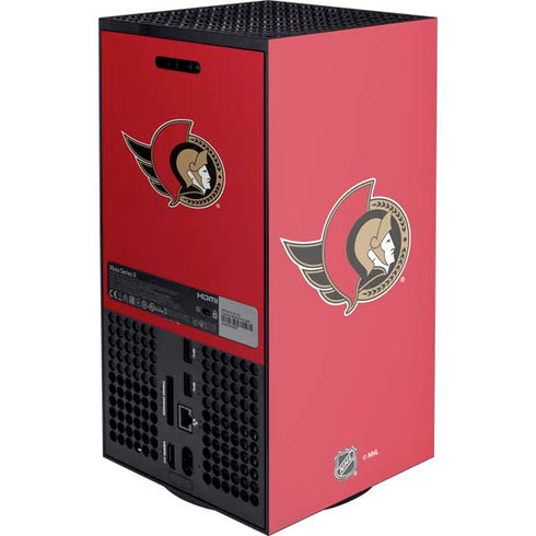 NHL Ottawa Senators Solid Background XBox Series X Digital Edition Console Skin