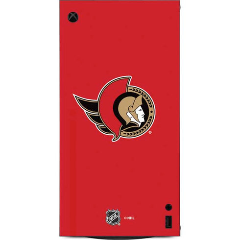 NHL Ottawa Senators Solid Background XBox Series X Digital Edition Console Skin