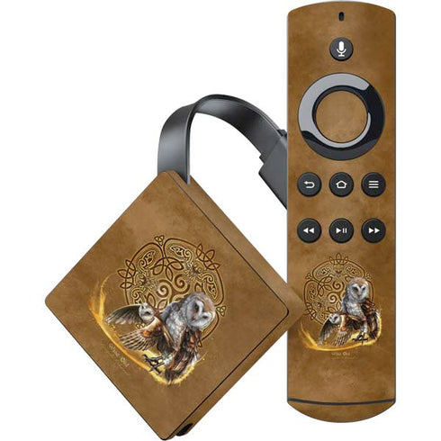 Owl Celtic Knot by Brigid Ashwood Amazon Fire TV Skin
