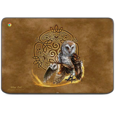 Owl Celtic Knot by Brigid Ashwood HP Chromebook Skin