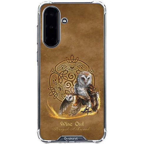 Owl Celtic Knot by Brigid Ashwood Galaxy A36 5G Clear Case