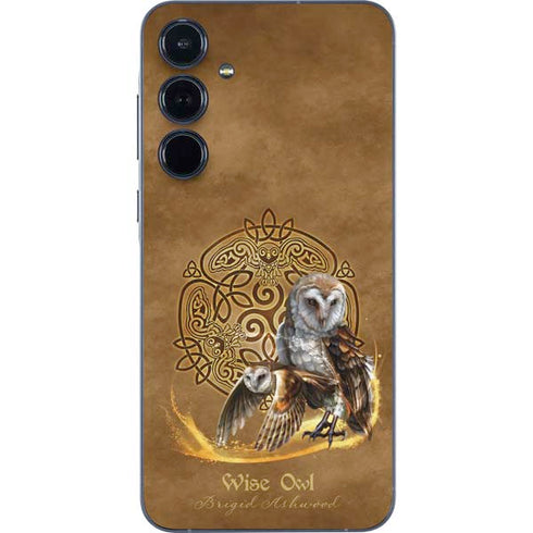Owl Celtic Knot by Brigid Ashwood Galaxy A36 5G Skin
