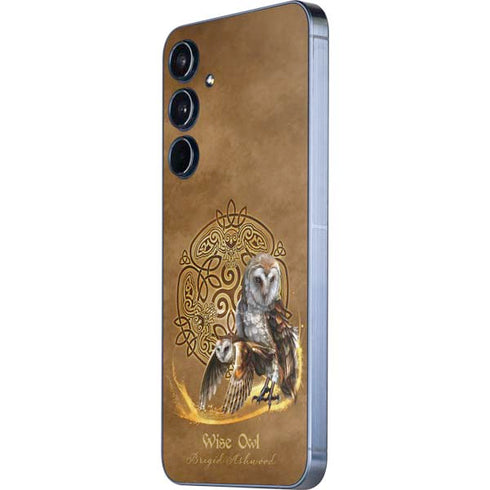 Owl Celtic Knot by Brigid Ashwood Galaxy A36 5G Skin