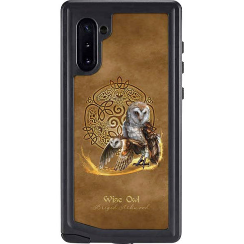Owl Celtic Knot by Brigid Ashwood Galaxy Cases