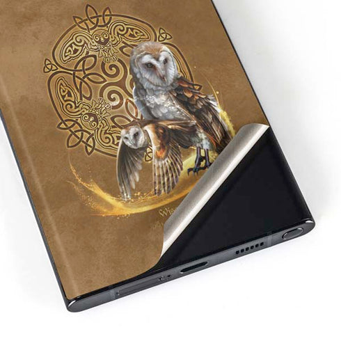 Owl Celtic Knot by Brigid Ashwood Galaxy Skins