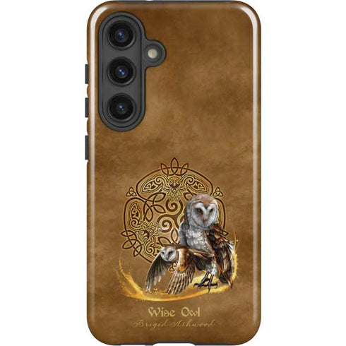 Owl Celtic Knot by Brigid Ashwood Galaxy S25 Impact Case