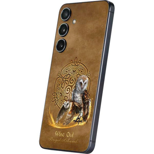 Owl Celtic Knot by Brigid Ashwood Galaxy S25 Plus Skin