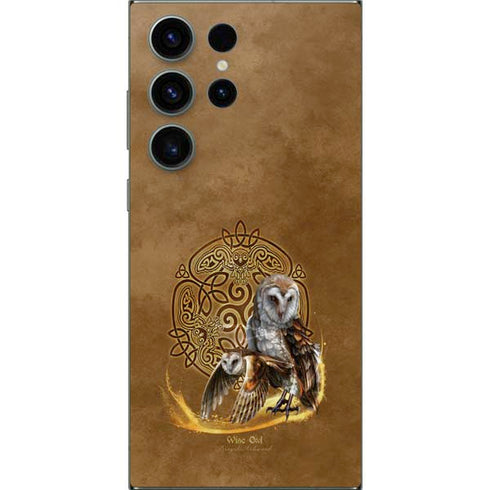 Owl Celtic Knot by Brigid Ashwood Galaxy S25 Ultra Skin