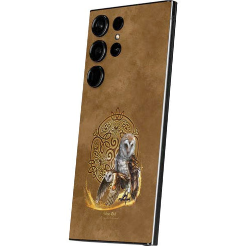 Owl Celtic Knot by Brigid Ashwood Galaxy S25 Ultra Skin