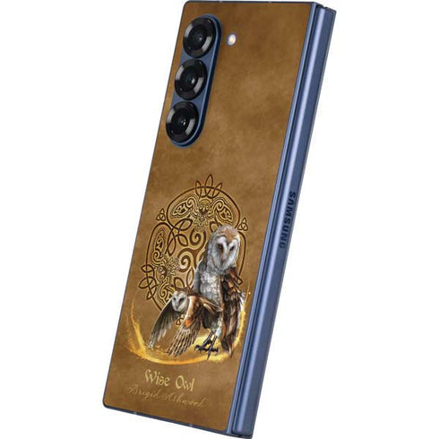 Owl Celtic Knot by Brigid Ashwood Galaxy Z Fold6 Skin
