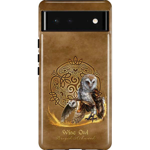 Owl Celtic Knot by Brigid Ashwood Pixel Cases