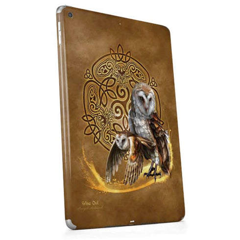 Owl Celtic Knot by Brigid Ashwood Apple iPad Skin