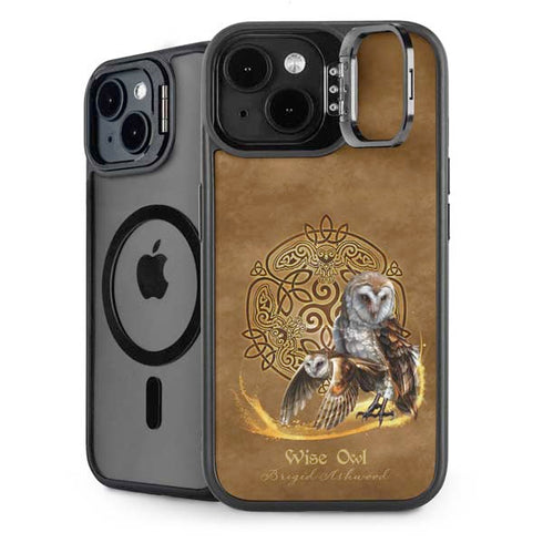 Owl Celtic Knot by Brigid Ashwood iPhone 14 Kickstand Case