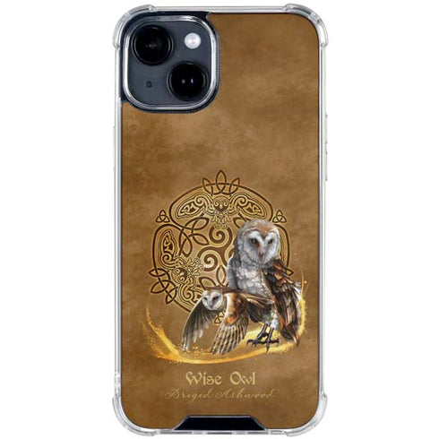 Owl Celtic Knot by Brigid Ashwood iPhone 15 Clear Case