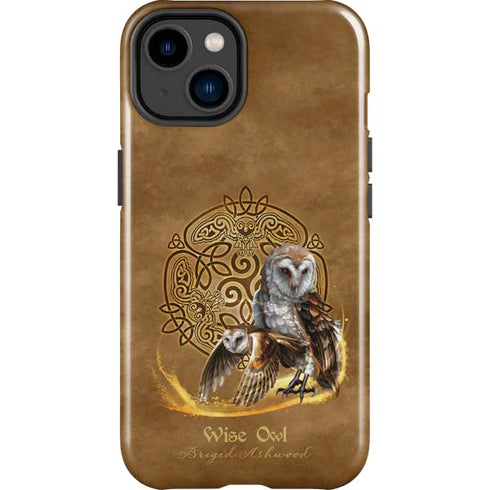 Owl Celtic Knot by Brigid Ashwood iPhone 15 Impact Case