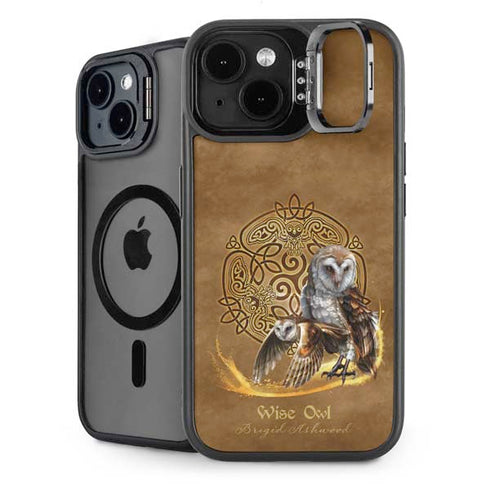 Owl Celtic Knot by Brigid Ashwood iPhone 15 Kickstand Case