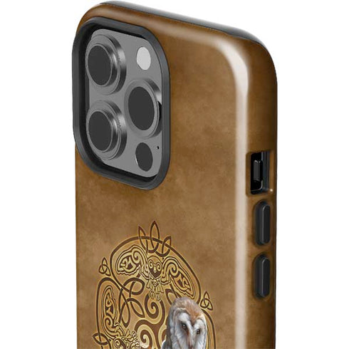 Owl Celtic Knot by Brigid Ashwood iPhone 15 Pro Impact Case