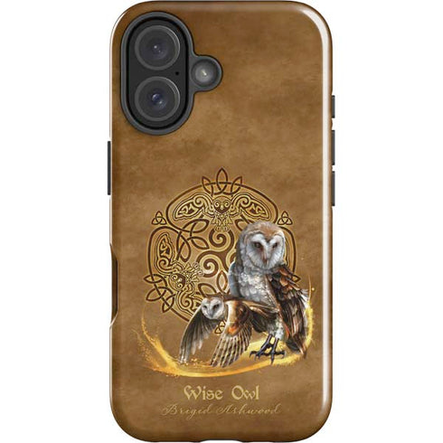 Owl Celtic Knot by Brigid Ashwood iPhone 16 Impact Case