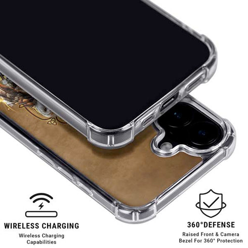 Owl Celtic Knot by Brigid Ashwood iPhone 16 MagSafe Case