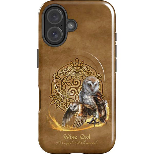 Owl Celtic Knot by Brigid Ashwood iPhone 16 Magsafe Impact Case
