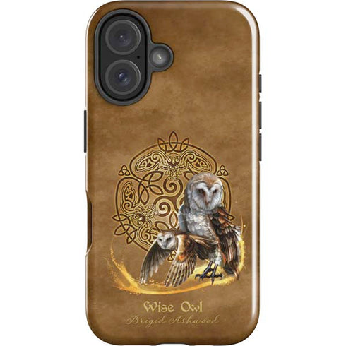 Owl Celtic Knot by Brigid Ashwood iPhone 16 Plus Impact Case