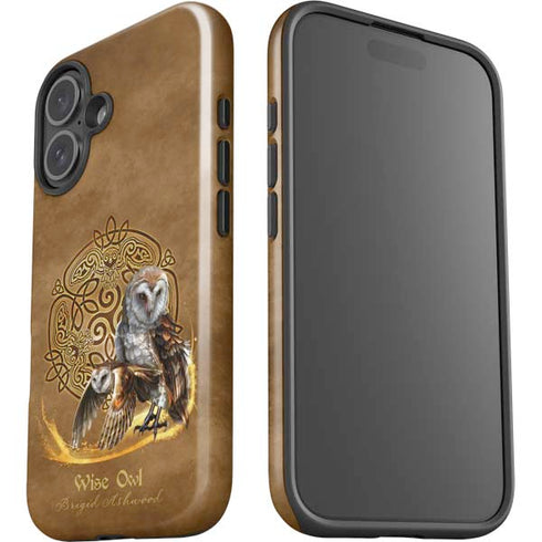 Owl Celtic Knot by Brigid Ashwood iPhone 16 Plus Impact Case