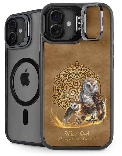 Owl Celtic Knot by Brigid Ashwood iPhone 16 Plus Kickstand Case