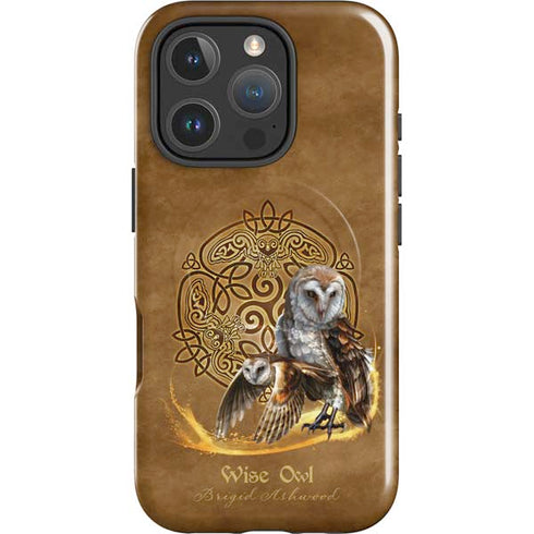 Owl Celtic Knot by Brigid Ashwood iPhone 16 Pro Magsafe Impact Case